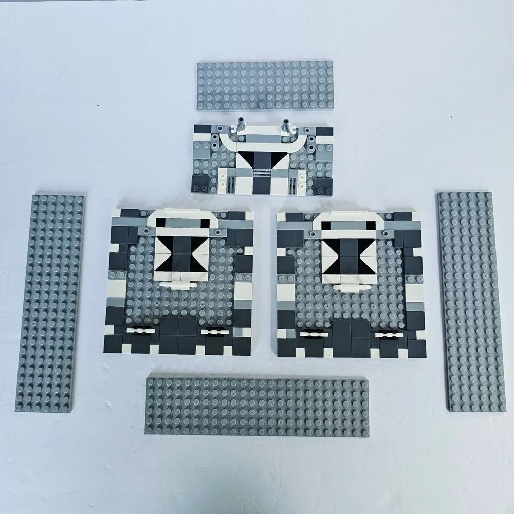 LEGO Custom MOC Baseplate Diorama Grey White Black Star Wars Style Build 2370